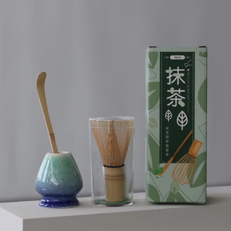 Variant image for Bamboo Matcha Whisk Set with Traditional Scoop – 3-Piece Tea Ceremony Tools-2