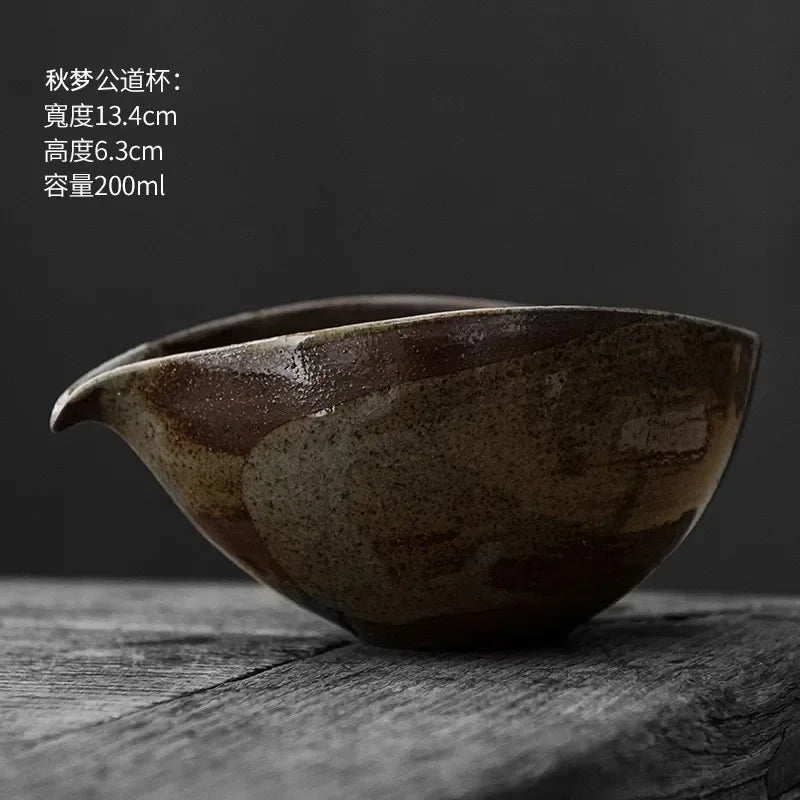 Variant image for Japanese Handmade Coarse Pottery Matcha Bowl – 200ml Capacity for Traditional Tea Ceremony-3