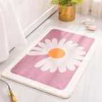 Variant image for Soft Thick Daisy Flowers Bath Mat Set – Non-Slip Bathroom Rugs for Comfort and Safety-3
