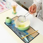 Traditional Matcha Gift Set with Bamboo Whisk, Ceramic Bowl, and Tea Scoop – Matcha Bowl and Whisk for Authentic Tea Experience-3