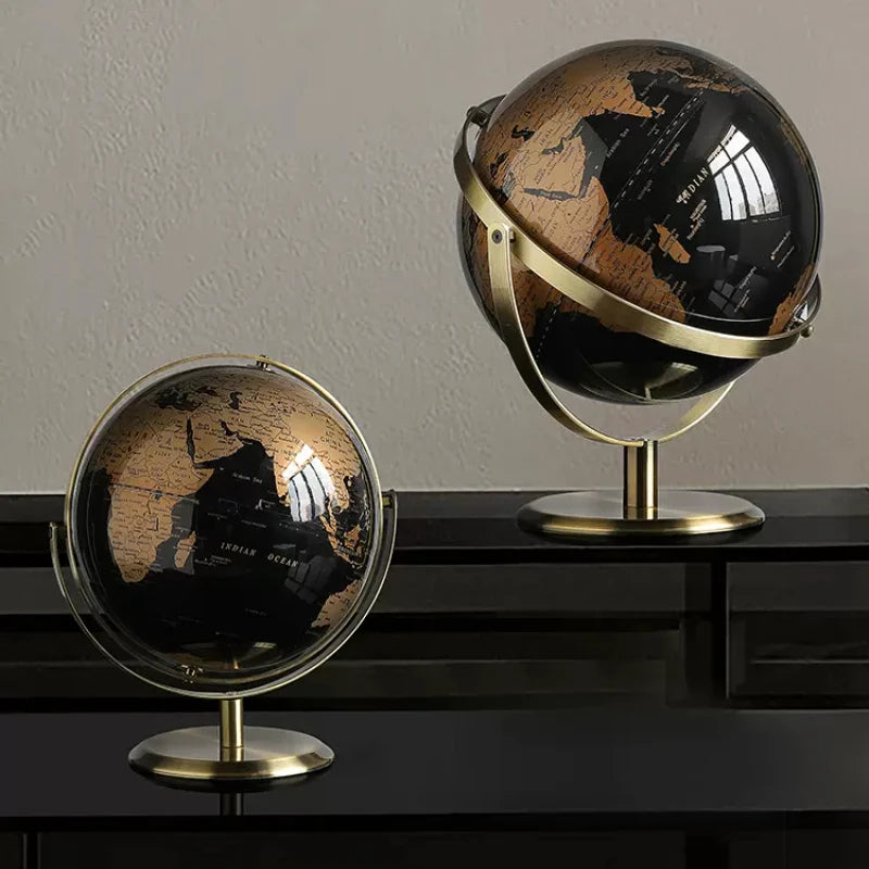 Rotating Desk Globe with Metal Base – Educational World Globe for Classroom and Home Learning, 12-Inch Diameter-5