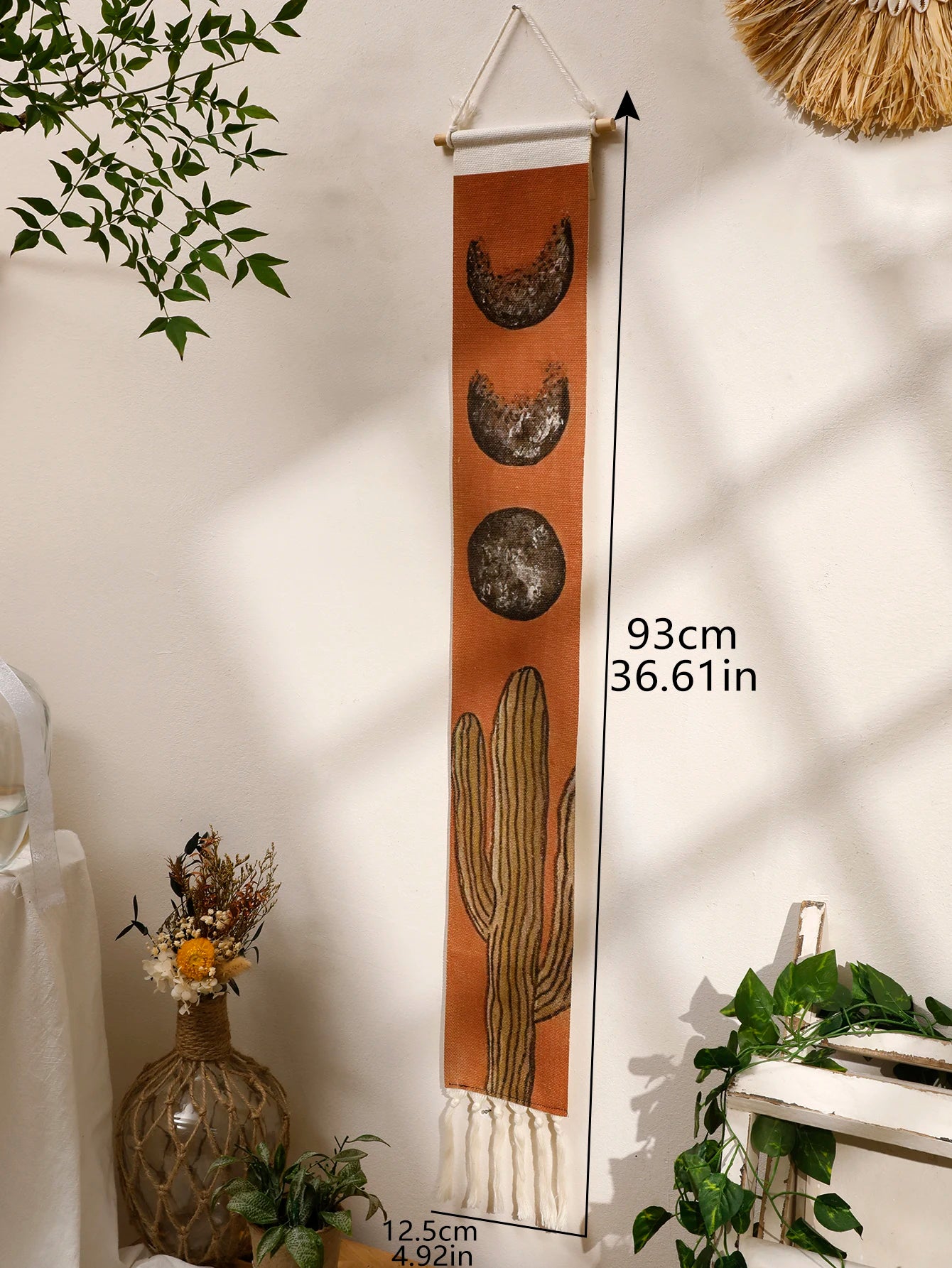 Variant image for Handmade Macrame Wall Tapestry – Boho Sunset and Sunrise Wall Art Decor for Living Room-8
