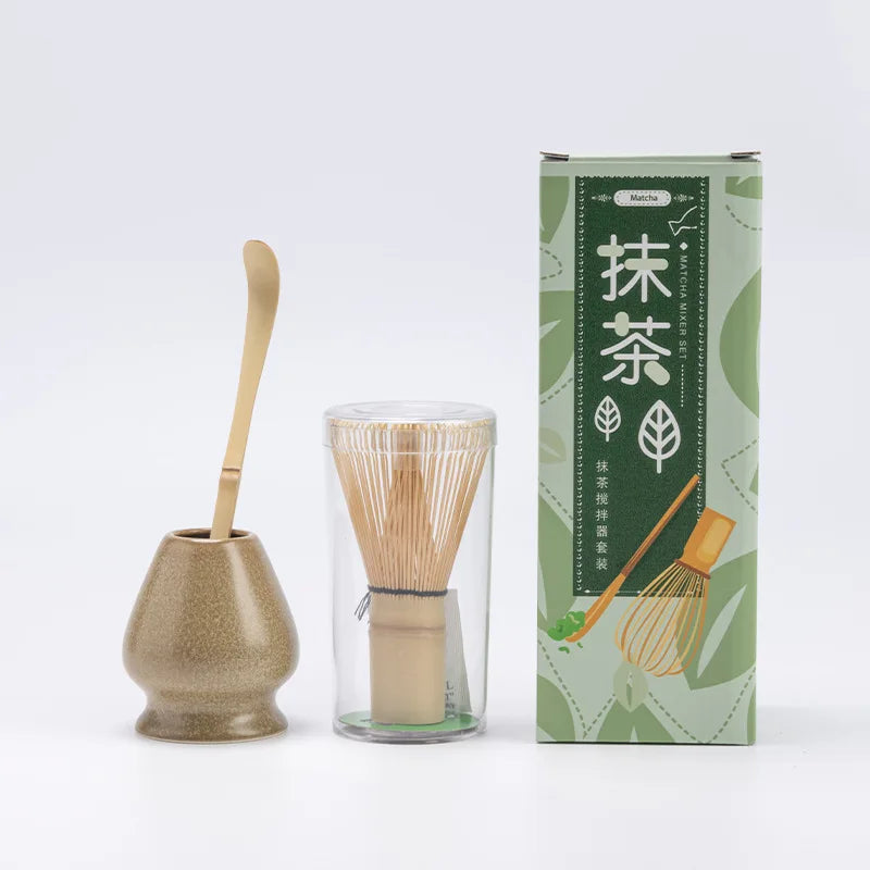 Variant image for Bamboo Matcha Whisk Set with Traditional Scoop – 3-Piece Tea Ceremony Tools-7