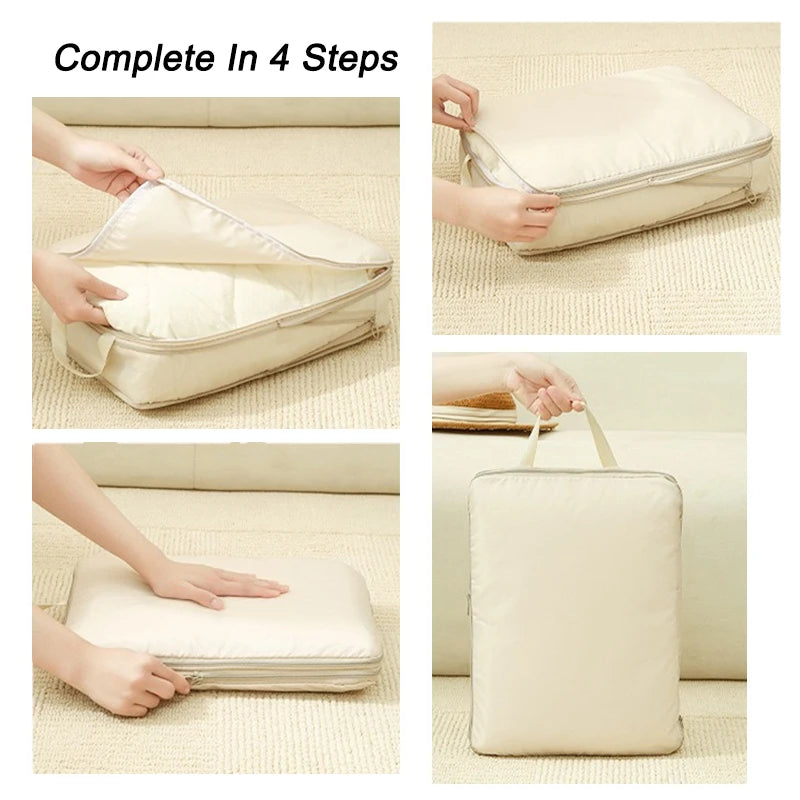 4-Piece Compression Packing Cubes Set for Travel – Water-Resistant Travel Cubes for Organized Luggage-5
