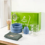 7-Piece Matcha Set with Bamboo Whisk, Scoop, and Ceramic Accessories - Perfect Matcha Tea Making Kit