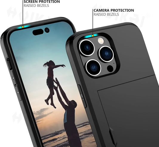 Slim iPhone 11 Case with Integrated Card Holder – Durable Protection and Stylish Design for iPhone 11 and Newer Models-2