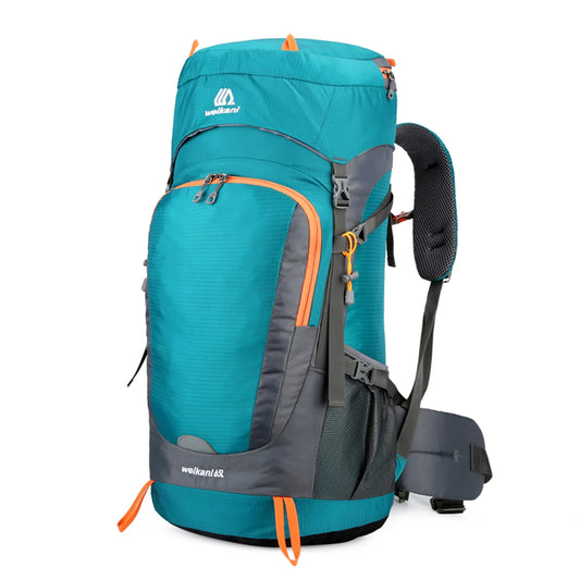 65L Water-Resistant Hiking Backpack with Rain Cover – Durable Camping Gear for Outdoor Adventures and Hiking Trips-1