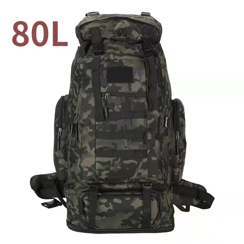 Variant image for Large Tactical Travel Backpack, Expandable 80L-100L, Waterproof Hiking and Camping Bag with High-Strength Buckles and Heavy-Duty Zippers-4