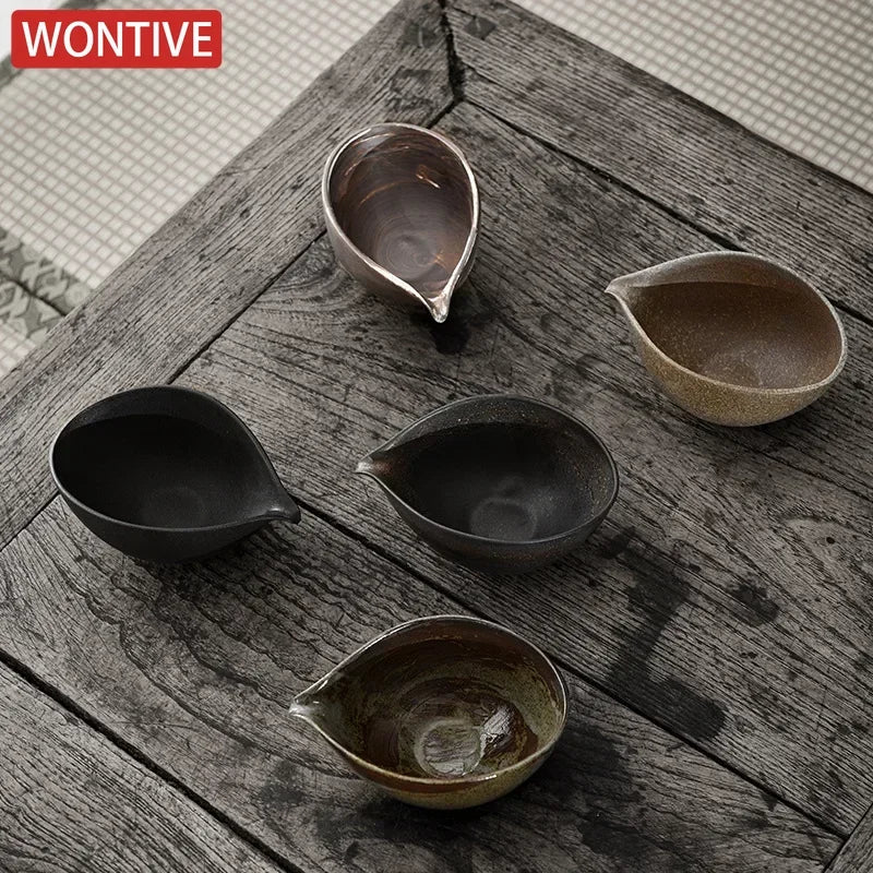 Japanese Handmade Coarse Pottery Matcha Bowl – 200ml Capacity for Traditional Tea Ceremony-3