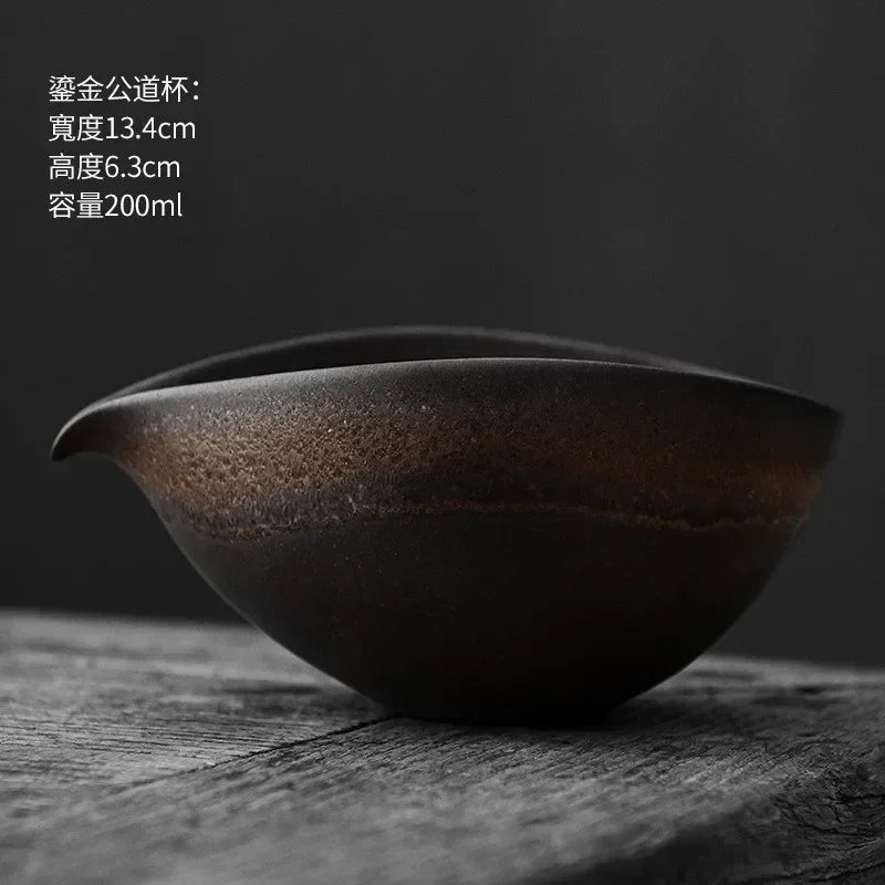 Variant image for Japanese Handmade Coarse Pottery Matcha Bowl – 200ml Capacity for Traditional Tea Ceremony-4