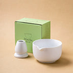 Variant image for Traditional Japanese Matcha Bowl Set with Whisk Holder – Ceramic Tea Bowls for Ceremony and Gifts-15