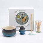 Variant image for Japanese Matcha Tea Set with Ceramic Bowl, Bamboo Whisk, Spoon Holder & Strainer – Ideal Tea Gift Set for Authentic Tea Ceremonies-5