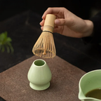 Pink Pumpkin Petal Matcha Tea Set – 4-Piece Tea Set with Bamboo Whisk, Teaspoon, and Bowls for Perfect Indoor Brewing