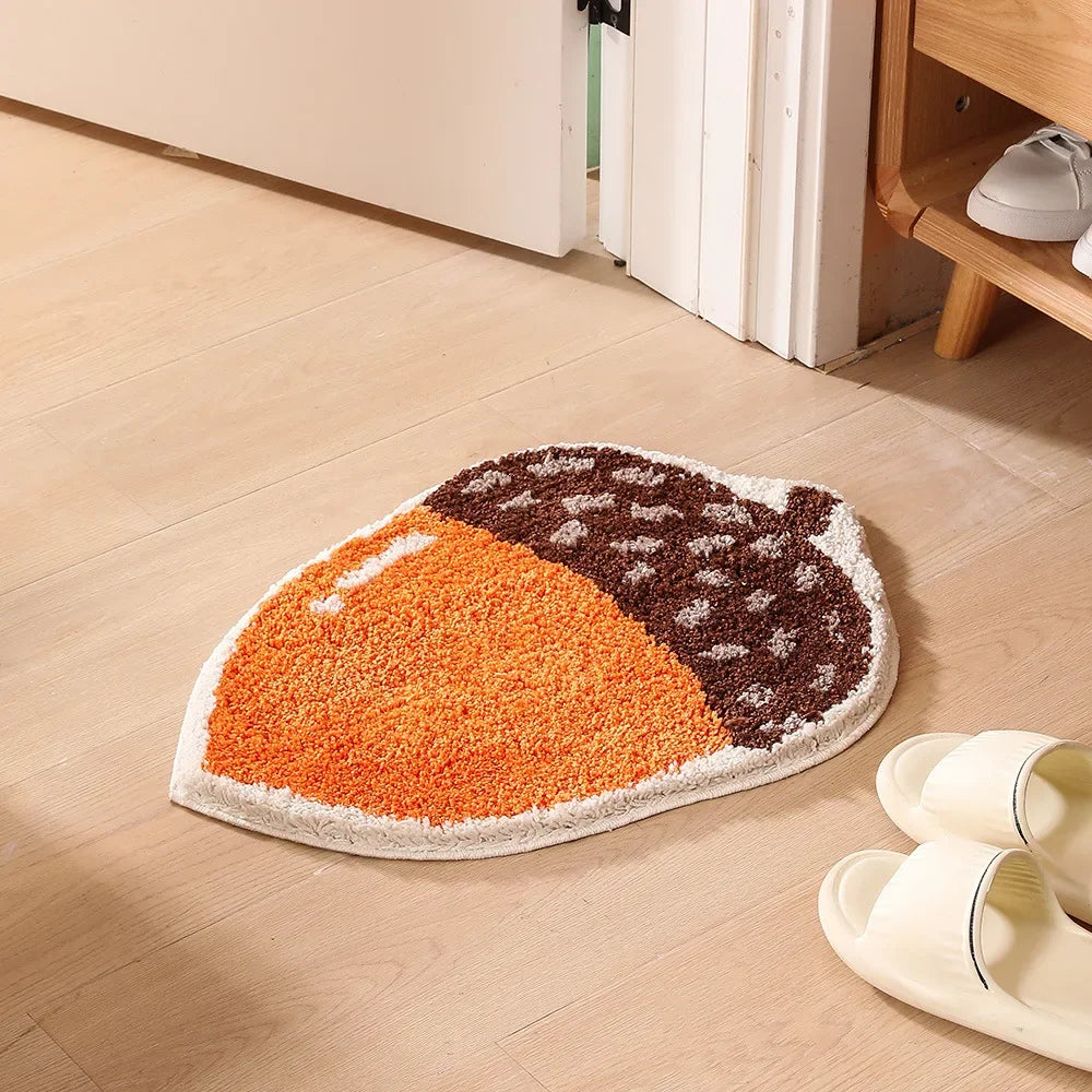 Variant image for Non-Slip Croissant Bathroom Mat – Water Absorbent Flocking Bath Rug for Safety and Comfort, 60cm x 40cm-8