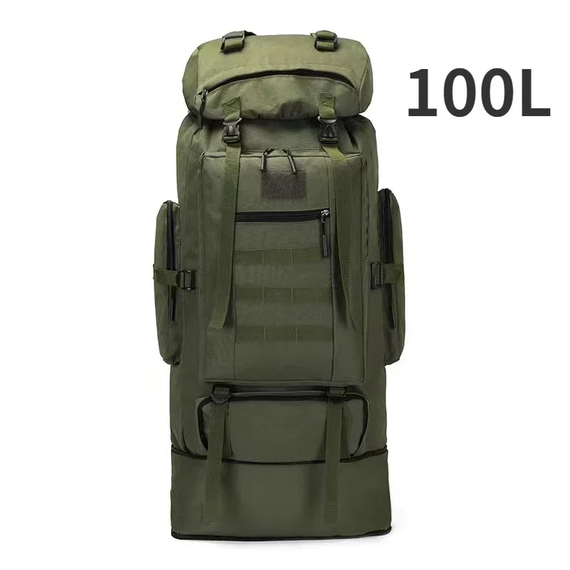 Variant image for Large Tactical Travel Backpack, Expandable 80L-100L, Waterproof Hiking and Camping Bag with High-Strength Buckles and Heavy-Duty Zippers-12