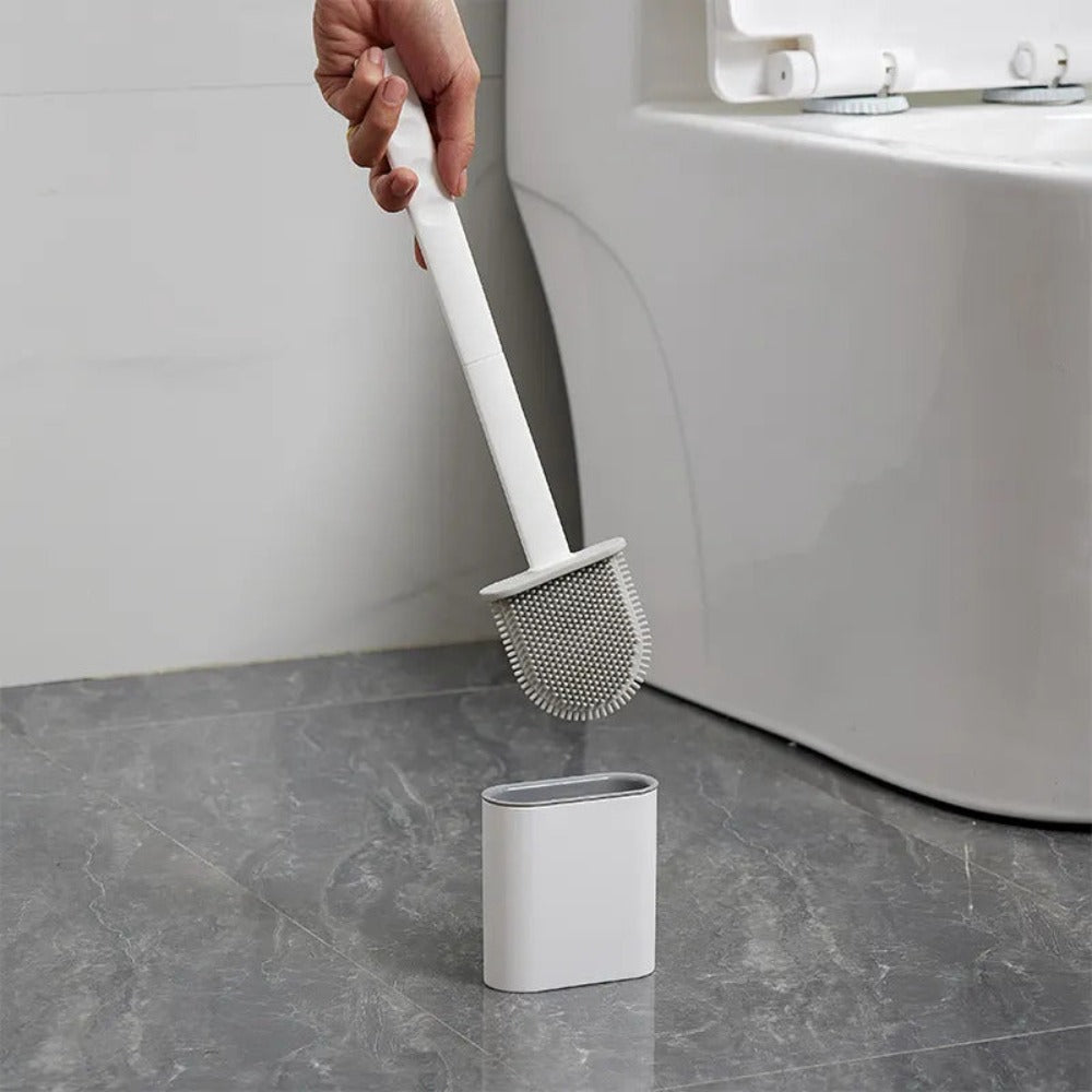 Sanitary Solutions | Silicone Toilet Brush with Antibacterial Properties Ð Flexible Design for Effortless Cleaning 5