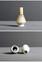 Authentic Japanese Matcha Set – Bamboo Whisk & Ceramic Bowl for Traditional Tea Ceremony