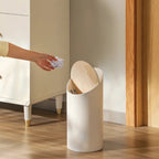 Elegant Maple Wood Trash Can with Odor Control – Enhance Your Home's Cleanliness
