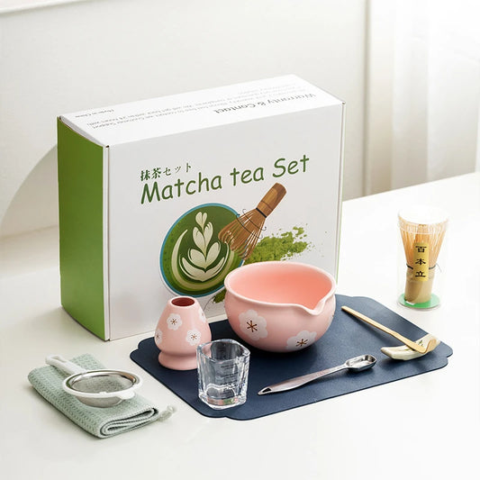 Japanese Matcha Tea Set – 10-Piece Complete Set with Bowl, Bamboo Whisk, and Teaspoon – Ideal Tea Gift Set for Enthusiasts-1