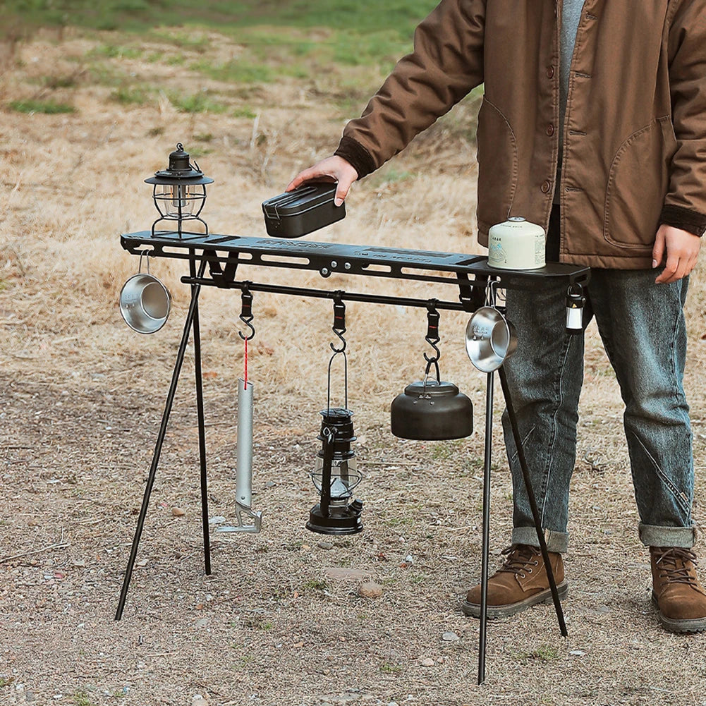 Foldable Camping Tripod Top Plate with Hanging Hole – Durable High Strength Gear for BBQs, Picnics, and Hiking Essentials-3