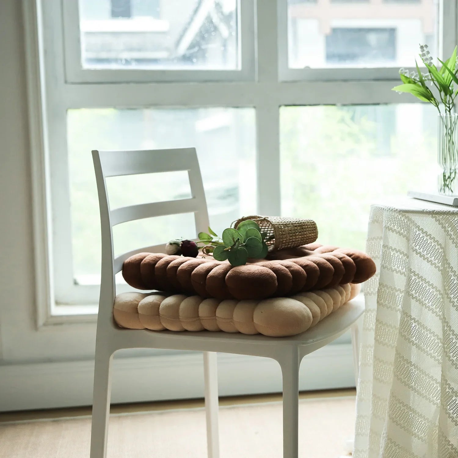 Soft Plush Cookie-Shaped Pillow