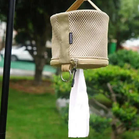 Portable Camping Toilet Paper Holder – Durable Mesh and Oxford Fabric Accessory for Convenient Outdoor Use-1