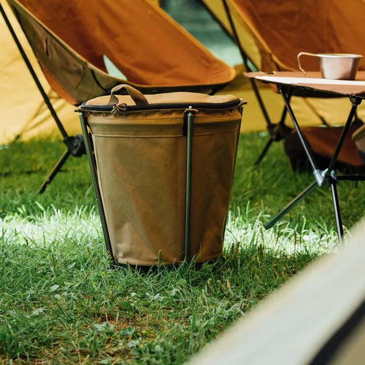 Lightweight Collapsible Camping Trash Can – 20L Portable Garbage Bin for Outdoor Activities, Durable Oxford Cloth-1