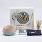 Variant image for Japanese Matcha Tea Set with Ceramic Bowl, Bamboo Whisk, Spoon Holder & Strainer – Ideal Tea Gift Set for Authentic Tea Ceremonies-3