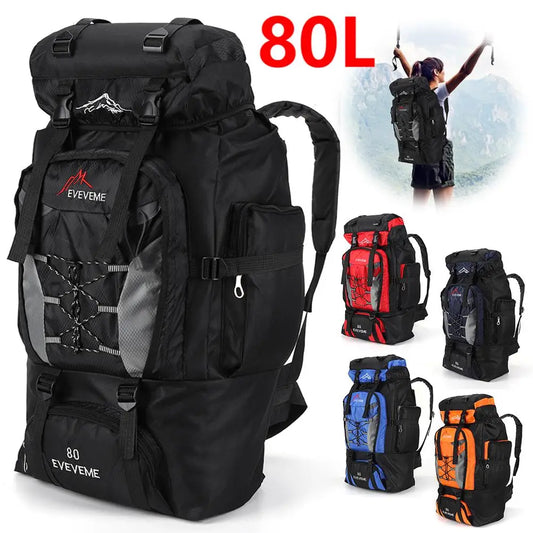 80L Waterproof Hiking Backpack with Adjustable Straps – Large Capacity Camping Gear for Outdoor Adventures-1