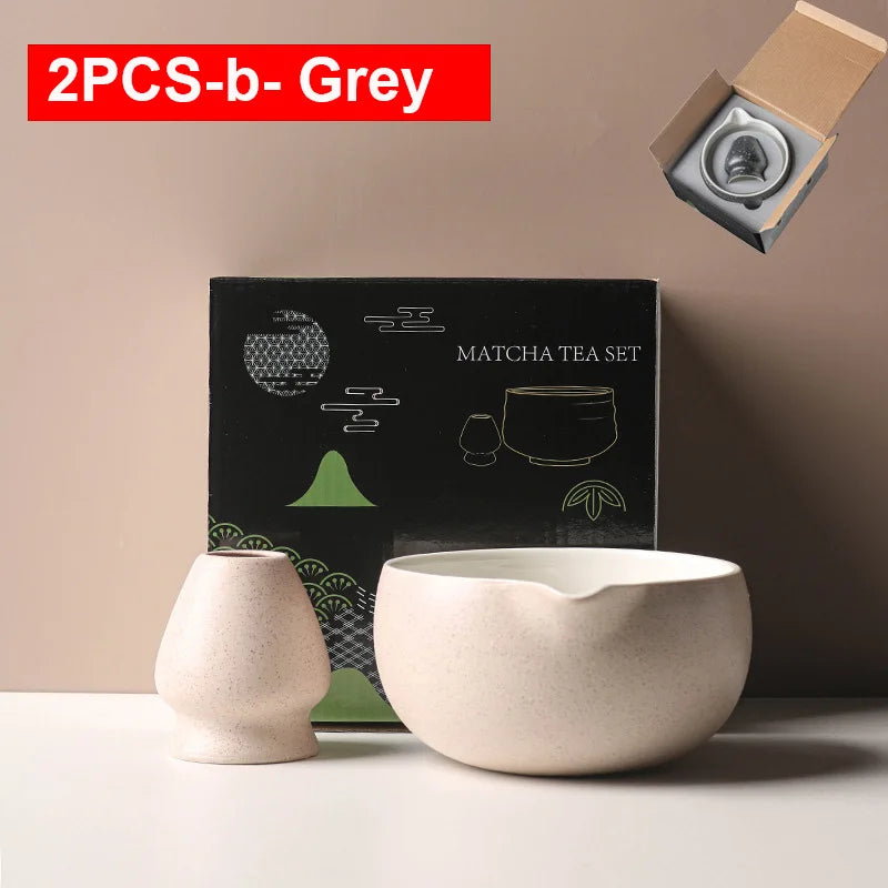 Variant image for Ceramic Matcha Bowl with Spout – Traditional Japanese Matcha Tea Bowl Set for Ceremonies, Includes Whisk Holder-18
