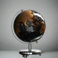 Premium 7-inch Desktop World Globe - Luxury Metal Base Decor (Gold/Silver)