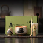 Cute Cat Matcha Gift Set with Bamboo Whisk, Ceramic Bowl, and Scoop – Matcha Tea Set for Tea Lovers-1