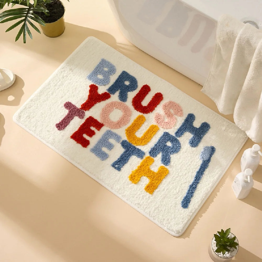 Soft Microfiber Non-Slip Bath Mat for Kids – Absorbent and Machine Washable Bathroom Rug in Colorful Designs-1