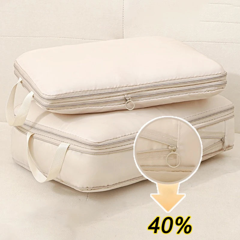 4-Piece Compression Packing Cubes Set for Travel – Water-Resistant Travel Cubes for Organized Luggage-4