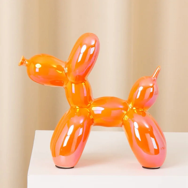 Variant image for 21cm Ceramic Balloon Dog Sculpture – Unique Abstract Home Office Decoration and Gift-10