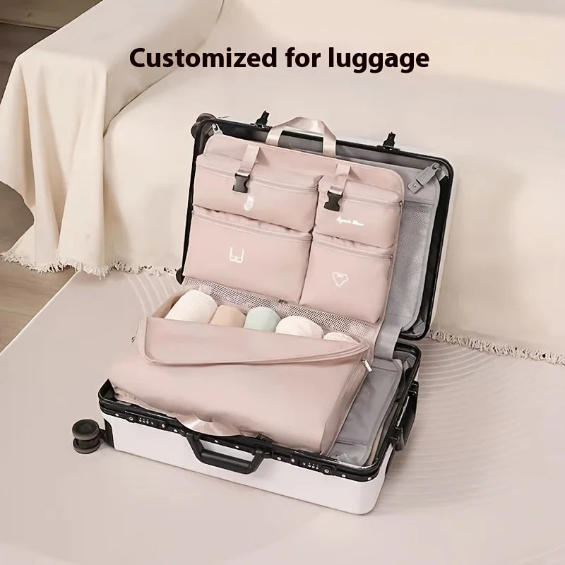 Portable Travel Organizer Cube with 6 Compartments – Best Packing Cubes for Travel, Ideal for Clothes and Accessories Storage-4
