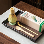 Japanese Matcha Tea Set with Bamboo Whisk, Spoon, and Stand – Essential Tools for Tea Ceremony