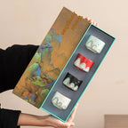 Hand-Painted Chinese Tea Set with Gift Box – Traditional Ceramic Teaware for Tea Lovers-4