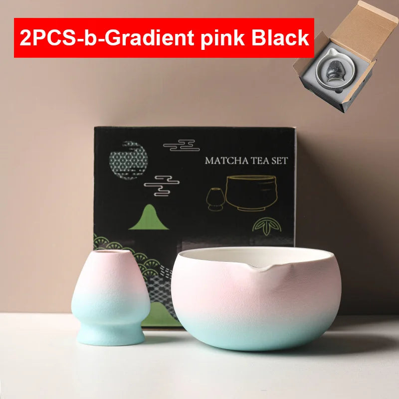 Variant image for Ceramic Matcha Bowl with Spout – Traditional Japanese Matcha Tea Bowl Set for Ceremonies, Includes Whisk Holder-13