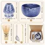 Deluxe Matcha Set Featuring Stainless Steel Sieve and Bamboo Accessories