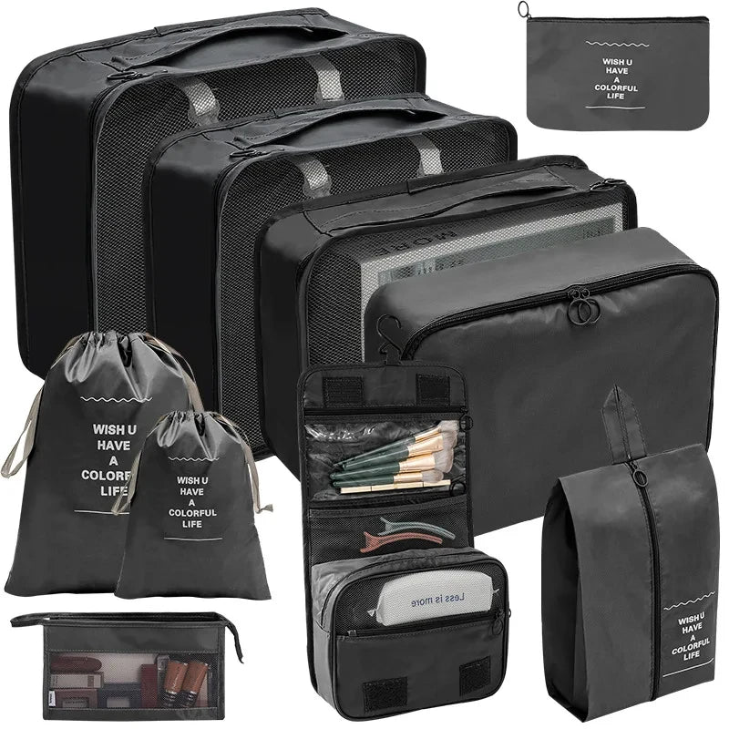 Variant image for Travel Organizer Packing Cubes Set – 7 to 10 Lightweight Travel Cubes for Clothes Storage and Easy Organization-1