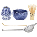 Deluxe Matcha Set Featuring Stainless Steel Sieve and Bamboo Accessories