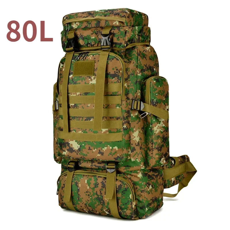 Variant image for Large Tactical Travel Backpack, Expandable 80L-100L, Waterproof Hiking and Camping Bag with High-Strength Buckles and Heavy-Duty Zippers-8