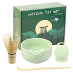 Variant image for Elegant 5-Piece Matcha Set with Ceramic Bowl, Bamboo Whisk, Holder, and Scoop – Perfect Matcha Making Kit for Tea Lovers-1