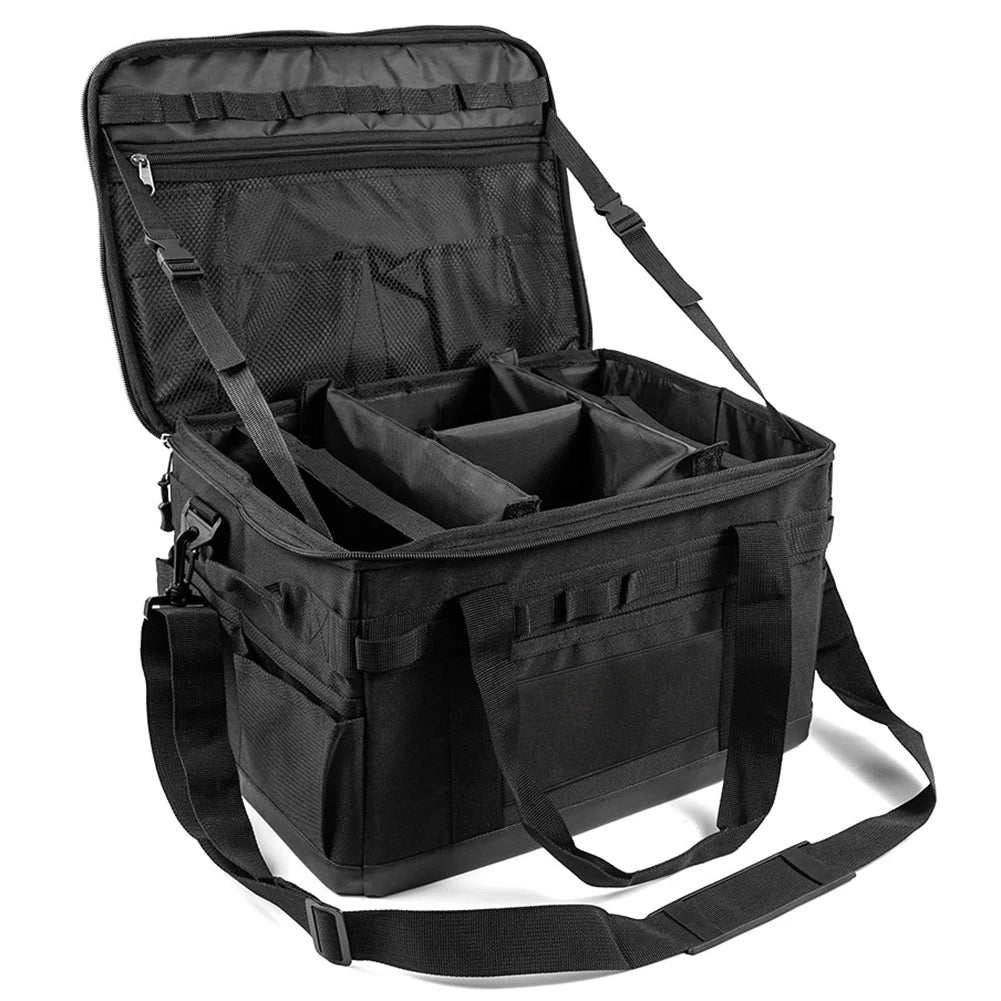 30L Camping Kitchen Organizer with Detachable Compartments – Durable Storage for Camping Gear and Cooking Supplies-3
