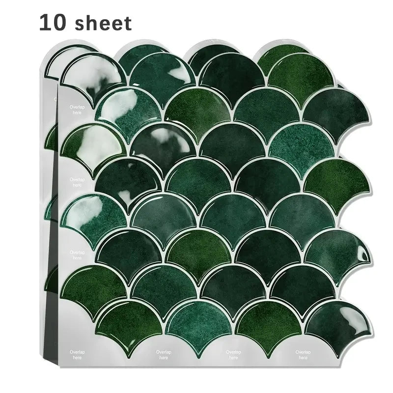 Variant image for Self-Adhesive Waterproof Kitchen Wall Tiles – Heat Resistant Stickers for Easy Installation and Modern Decor-1