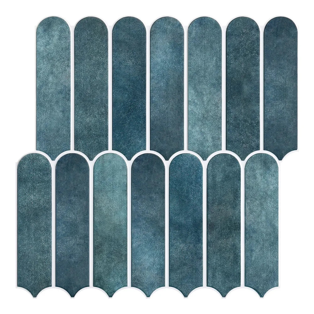Variant image for 3D Decorative Peel and Stick Shower Tiles - Matte Fish Scale Vinyl Tile Stickers for Bathroom, Water and Mold Resistant, 30cm x 30cm-3