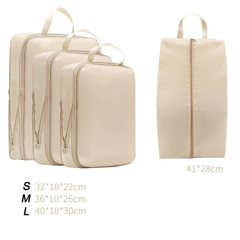 Variant image for 4-Piece Compression Packing Cubes Set for Travel – Water-Resistant Travel Cubes for Organized Luggage-2