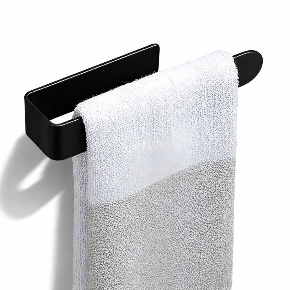 Self-Adhesive Towel Rail - 23cm/27cm Stainless Steel Bathroom Towel Rack for Easy Installation and Modern Decor 0