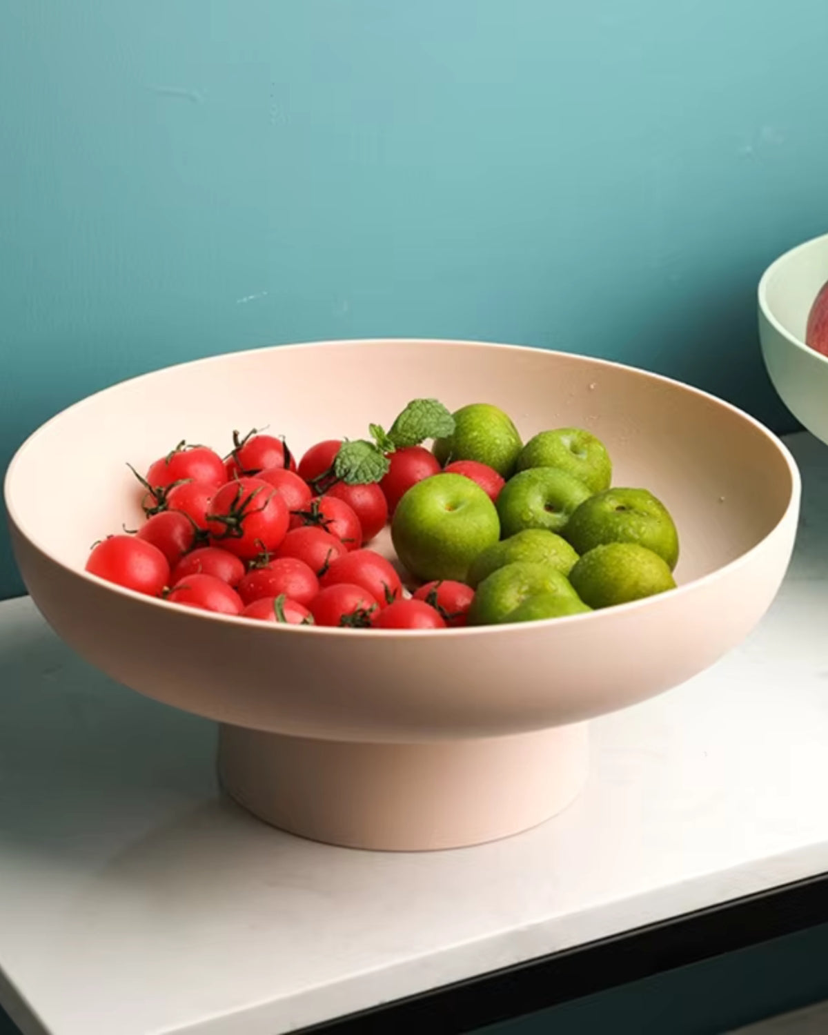 Serving bowl – Ceramic – Vintage design – Retro colors – Elegant kitchen accessory 7